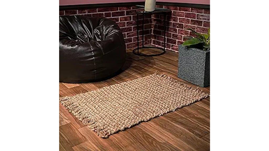 handwoven jute rug 2x3