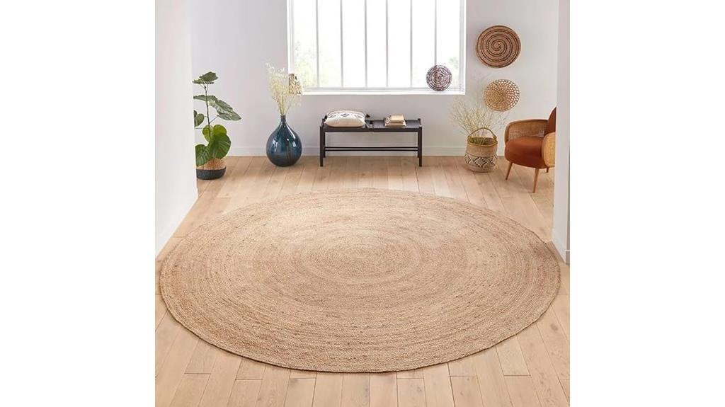 handwoven jute rug