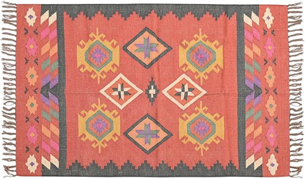 handwoven wool jute rug