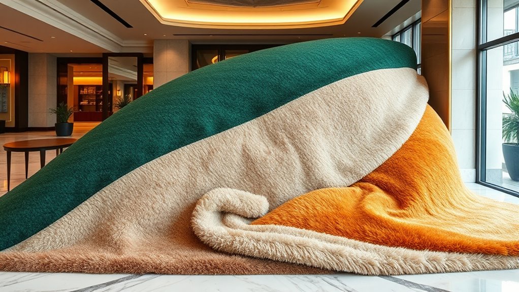 harmonious layered rug design