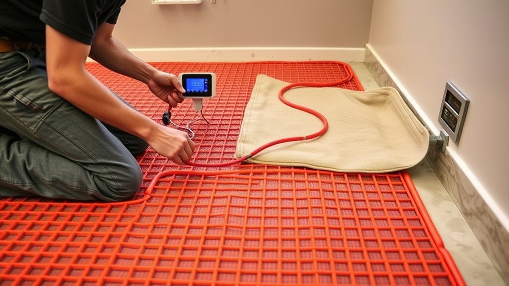 heated floor maintenance tips