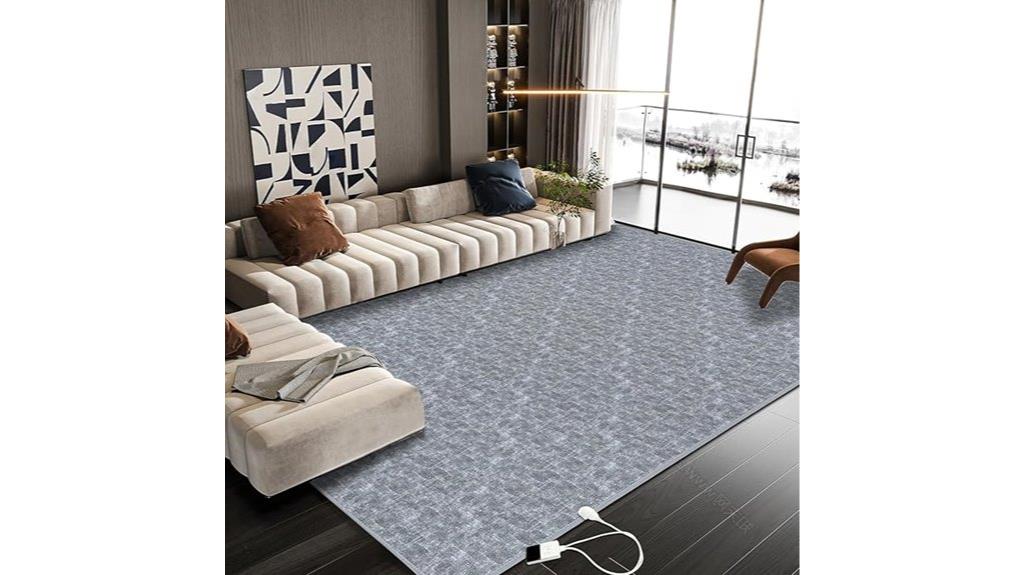 heated rug with timer