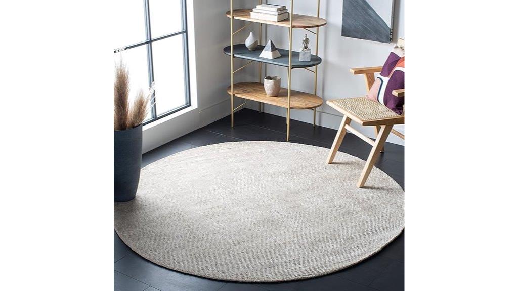 himalaya beige round rug