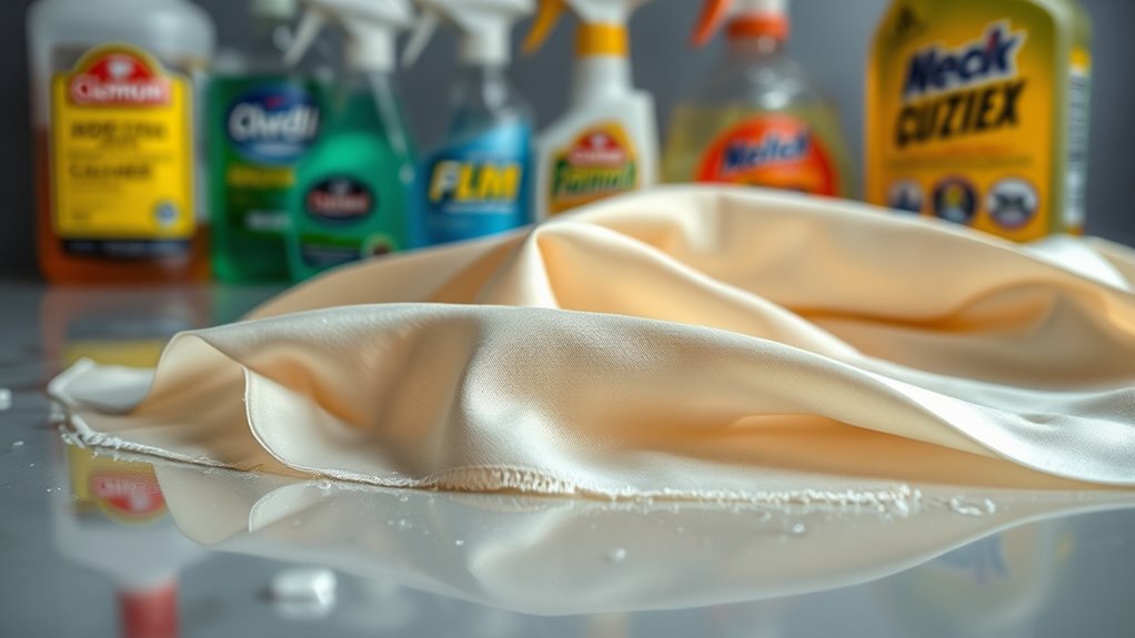 household cleaners damage silk