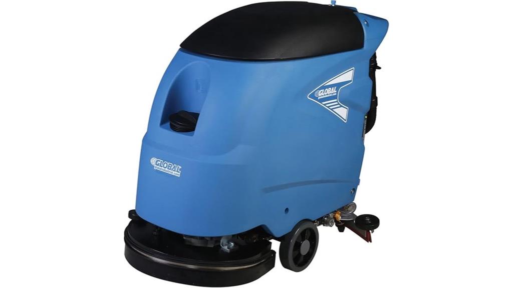 industrial electric floor scrubber