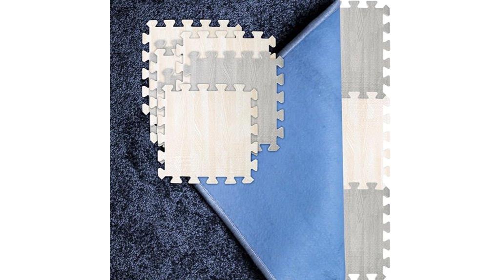 interlocking rug pads set