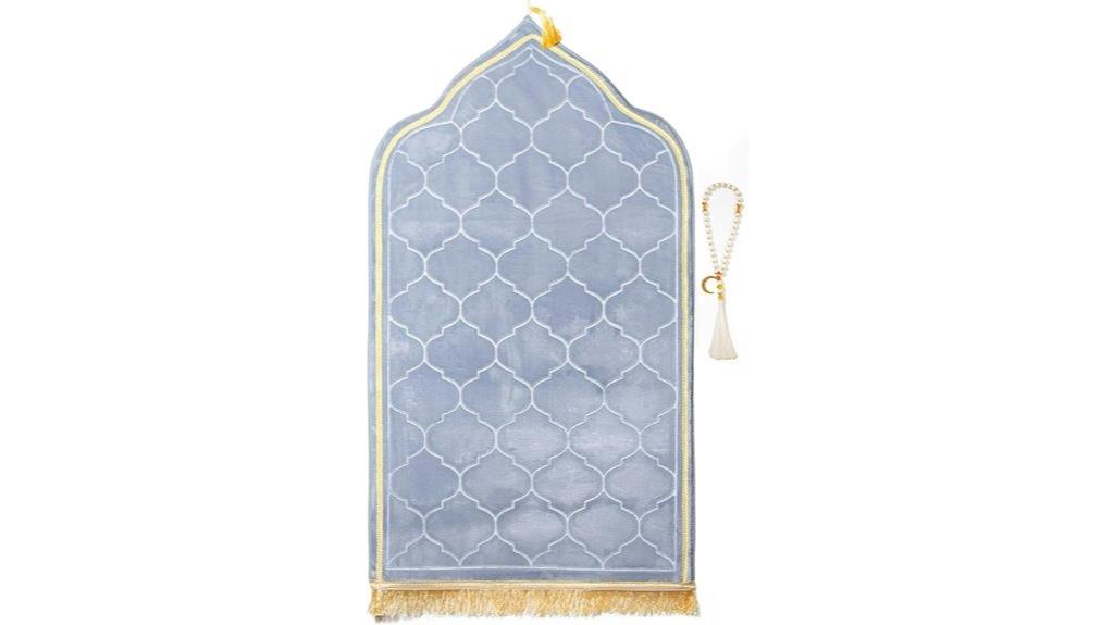 islamic rug with beads