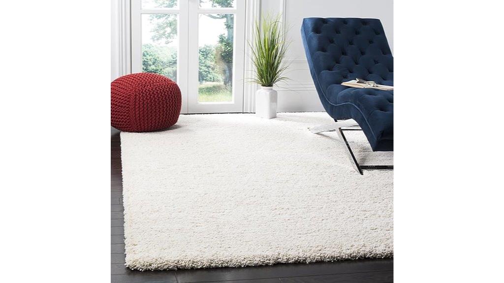 ivory shag rug 6x9