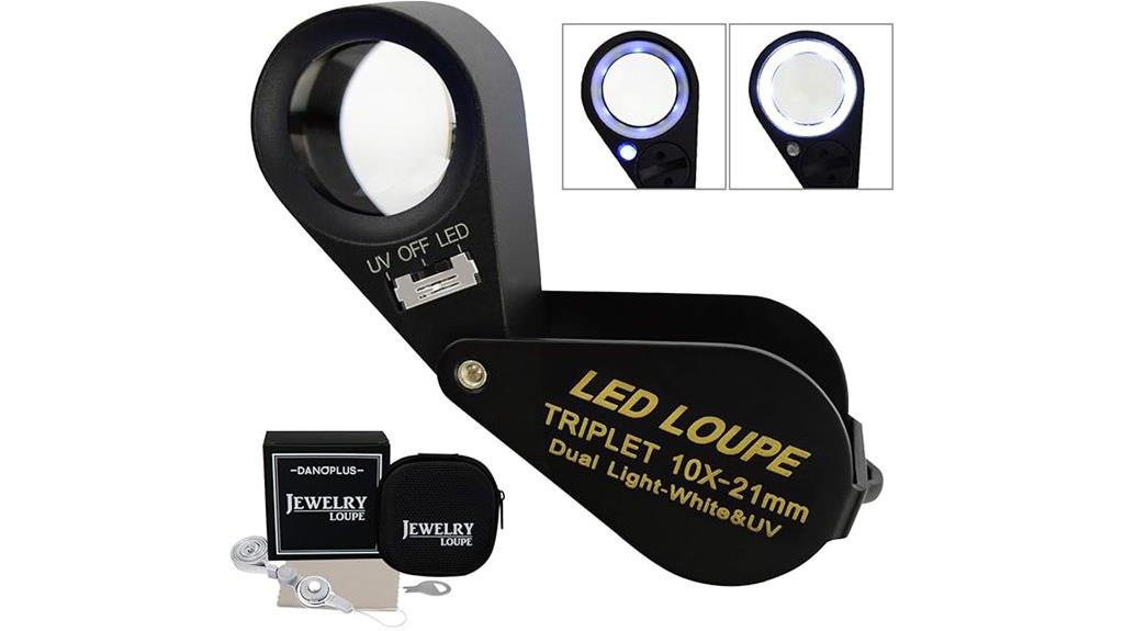 jewelry loupe with led