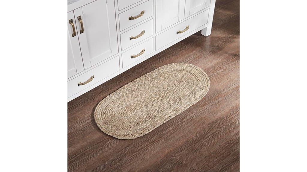 jute rug 17x36 with pad