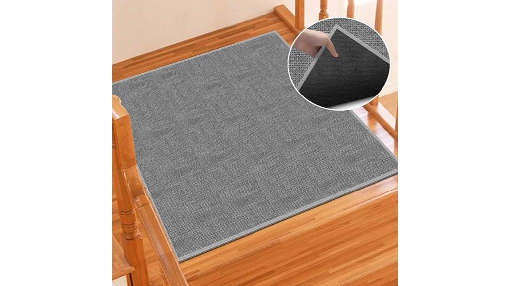 jute rug for stair landing