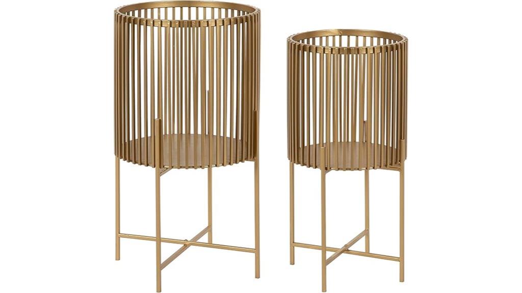 kate laurel metal planters