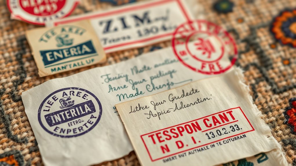 label placement reveals origin