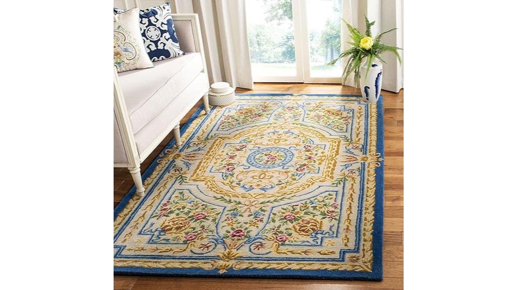 large 9x12 savonnerie rug