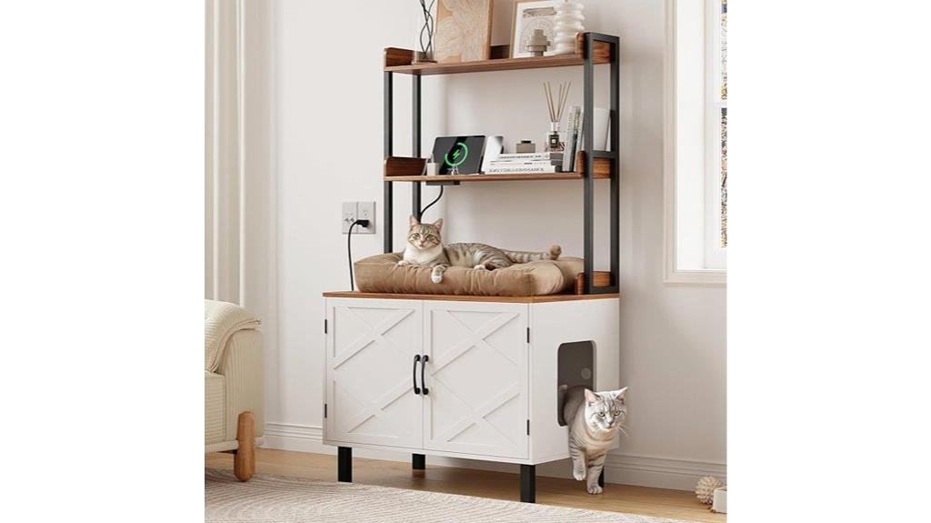 large cat litter box enclosure