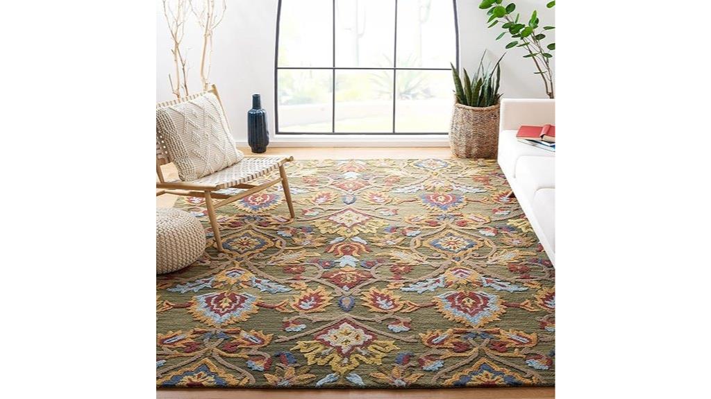 large floral patterned rug