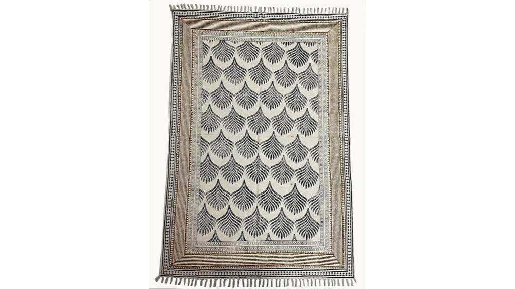 large handwoven cotton rug