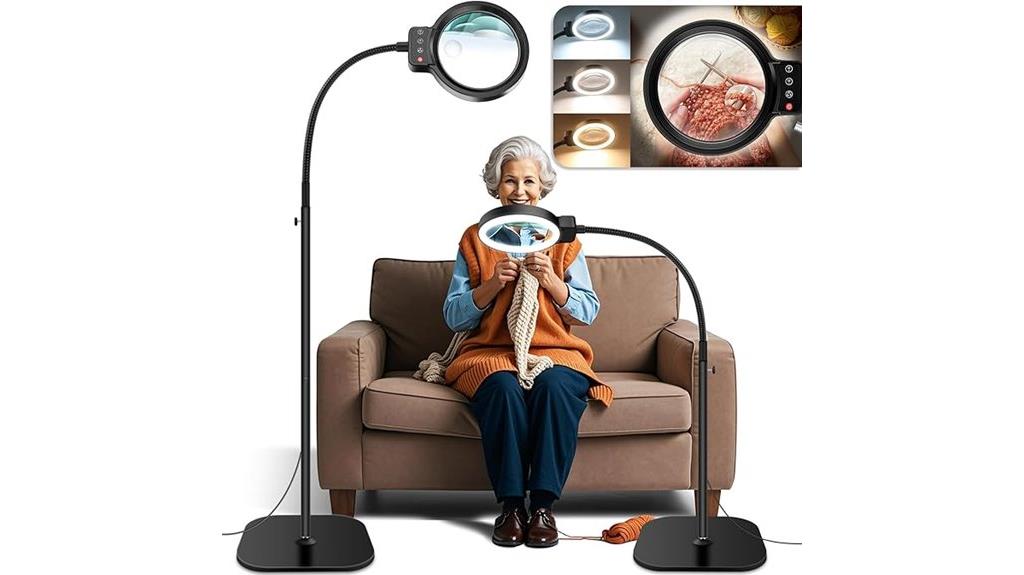 large lighted floor magnifier