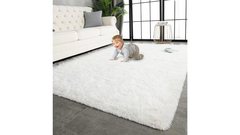 large soft shaggy rug