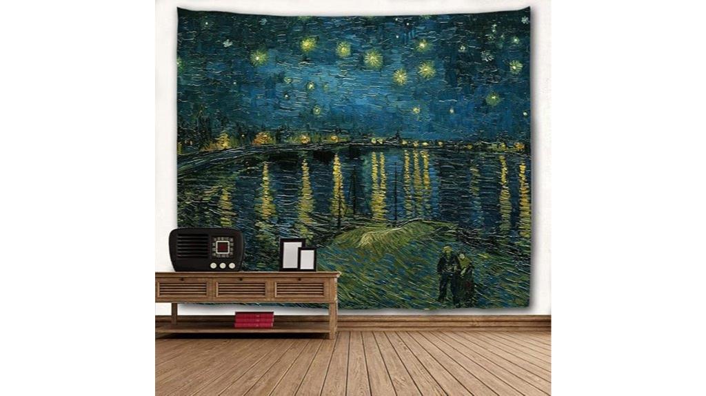 large starry night tapestry
