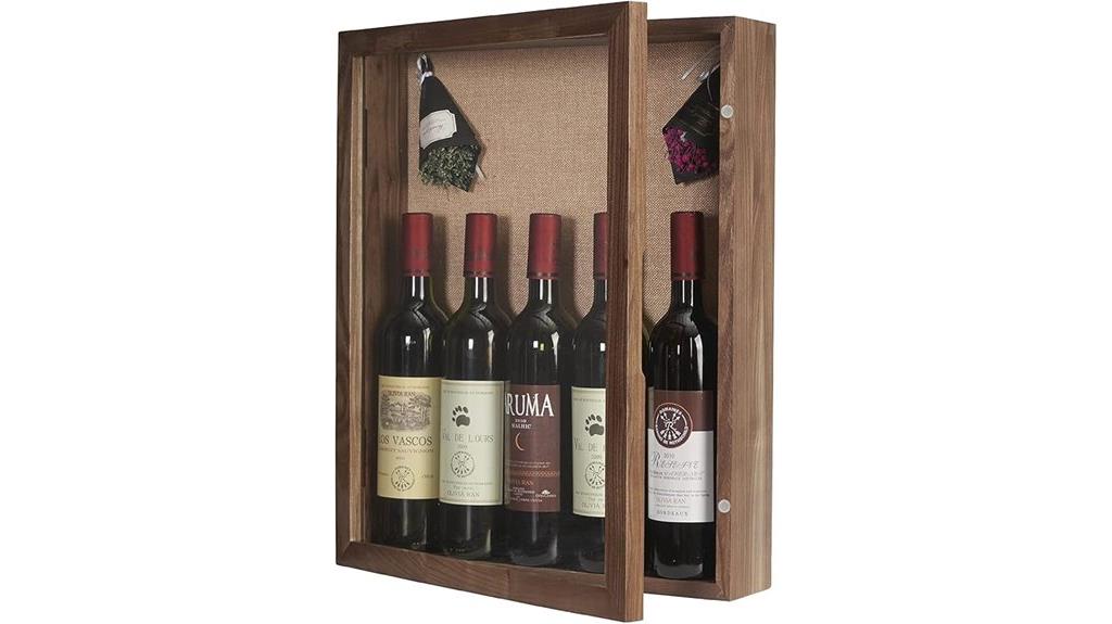 large walnut shadow box