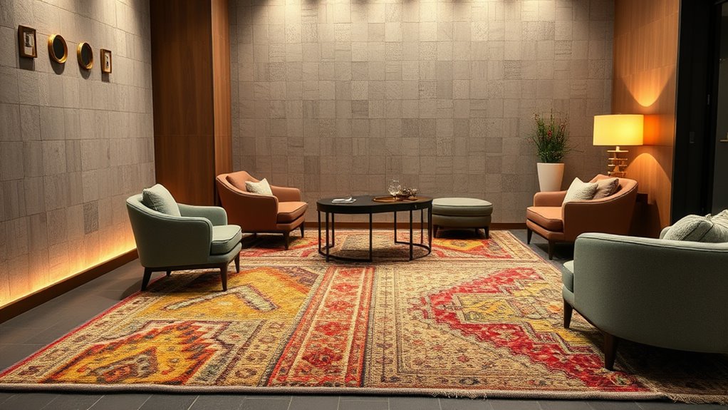 layered textures define spaces