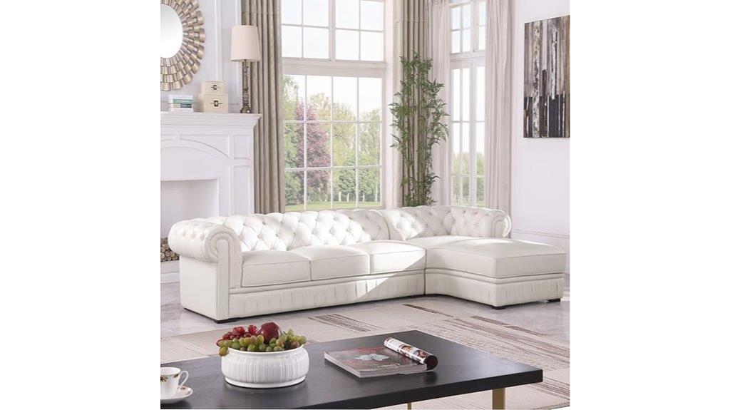 leather l shaped couch