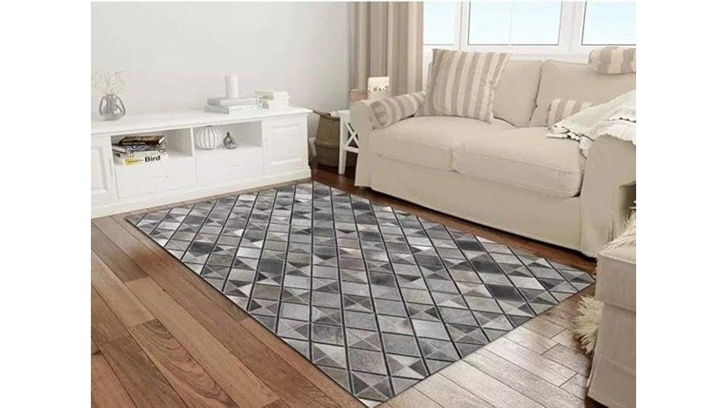 leather patchwork cowhide rug
