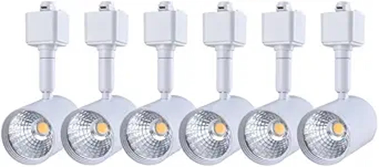 led track lighting heads