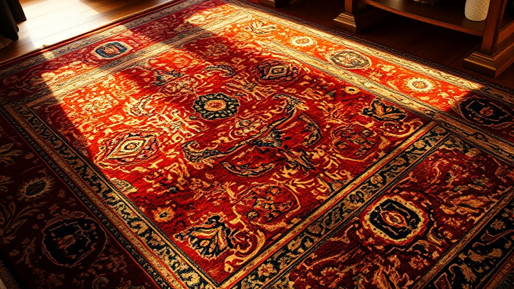 lighting temperature enhances rug appearance