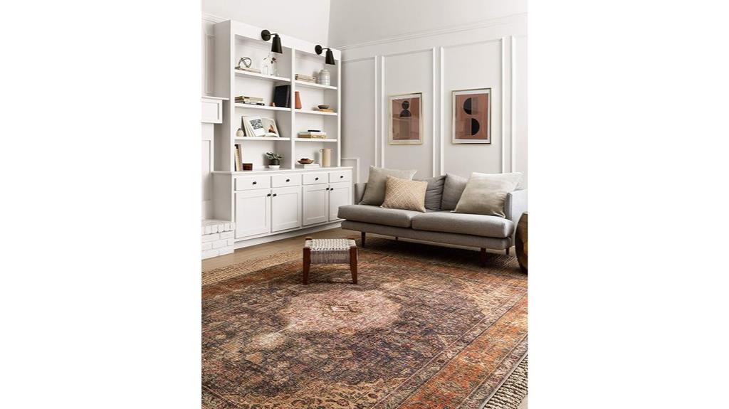 loren plum multi rug