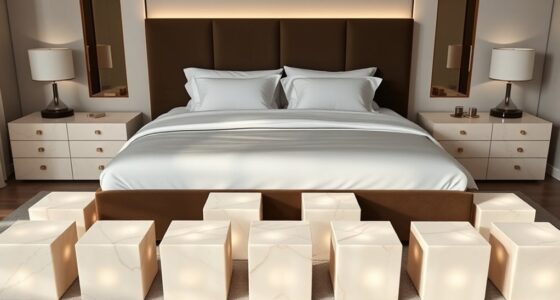 luxurious alabaster nightstand selection