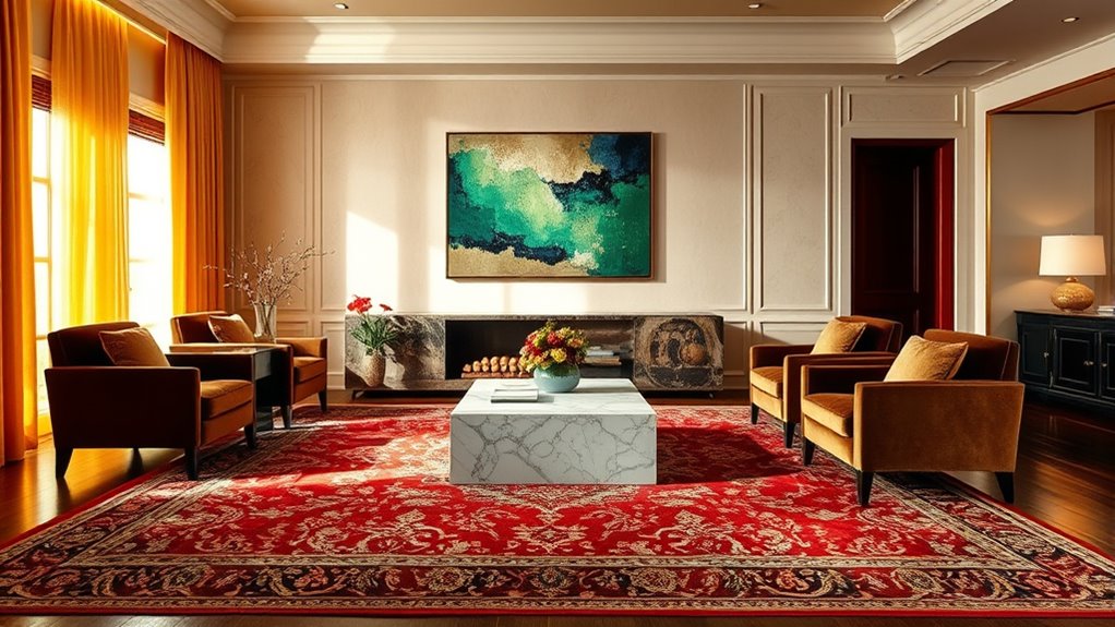 luxurious textures and finishes