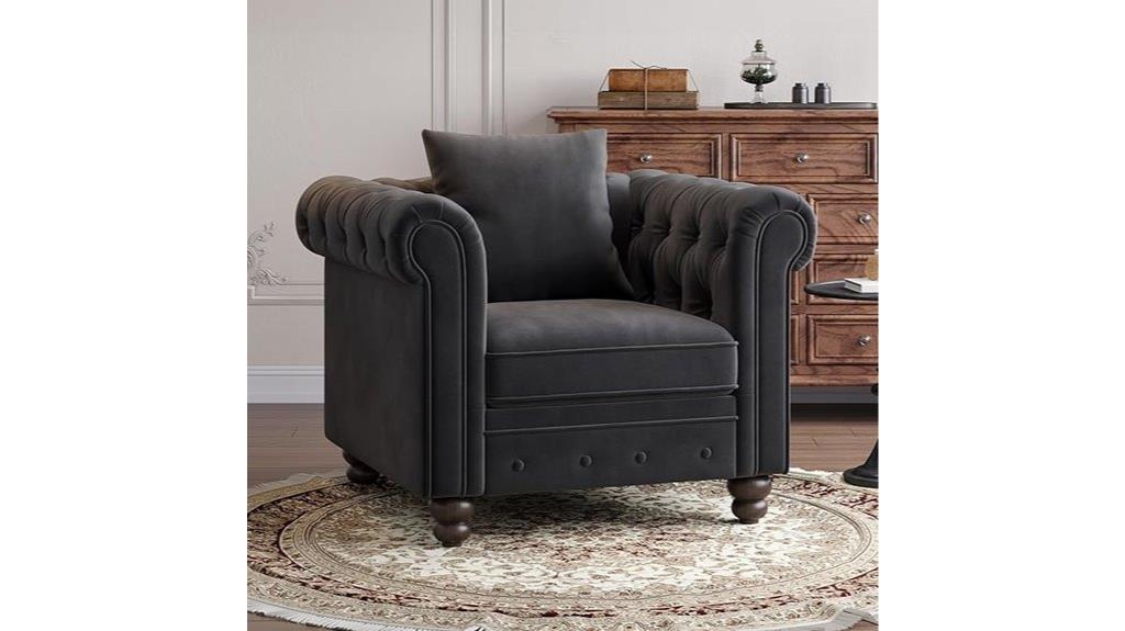 luxurious velvet armchair decor