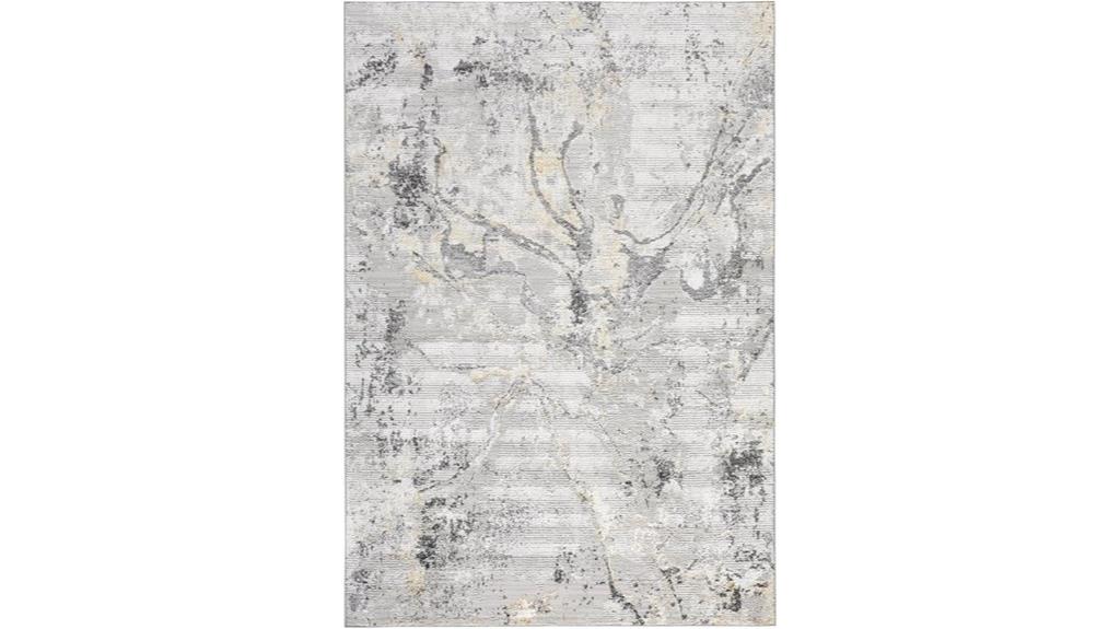 luxury charcoal marble rug