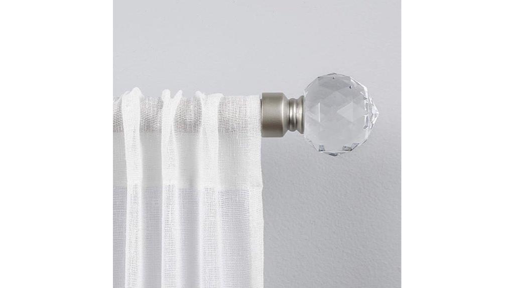 luxury crystal curtain hardware