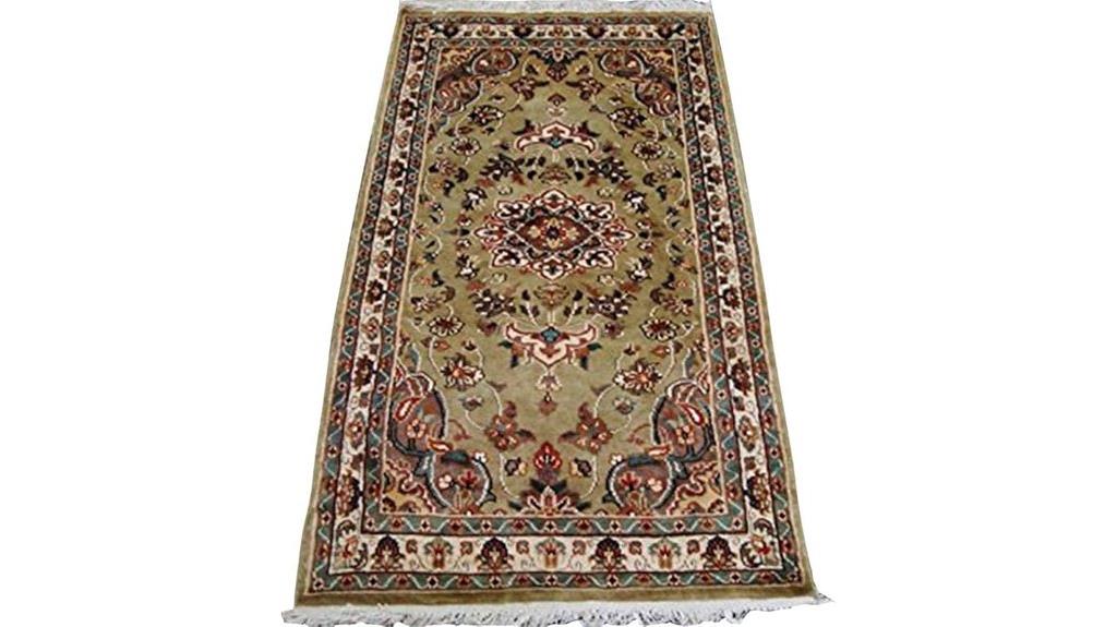 luxury ivory floral rug