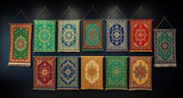 luxury silk rug hanger sets