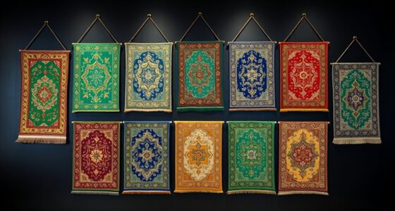luxury silk rug hanger sets
