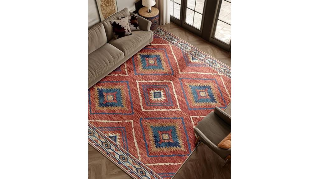 machine washable western rug