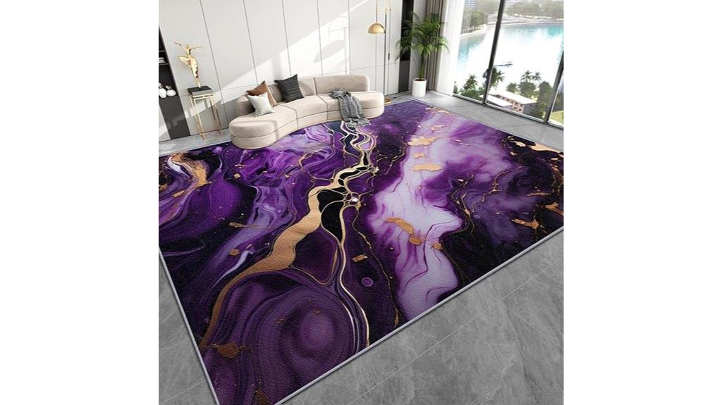 marble abstract luxury rug