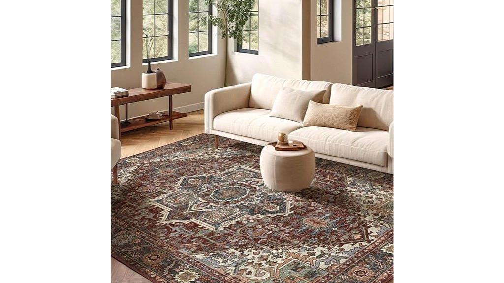 maroon vintage orient rug