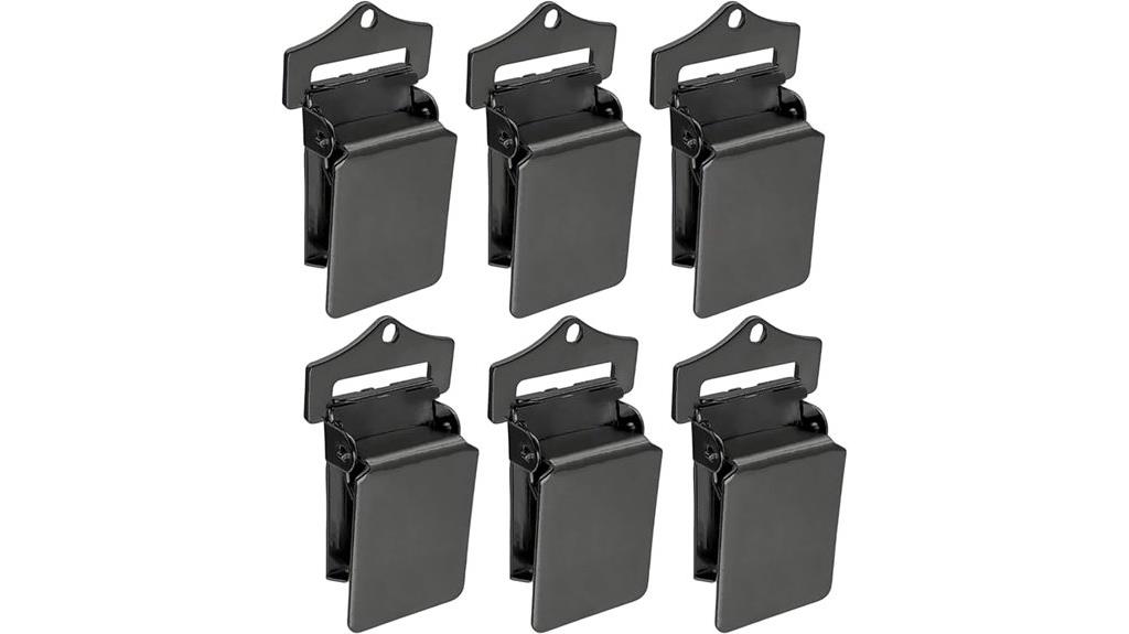 matte black wall clips