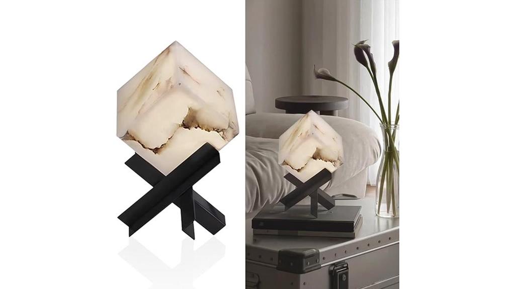 modern alabaster marble lamp