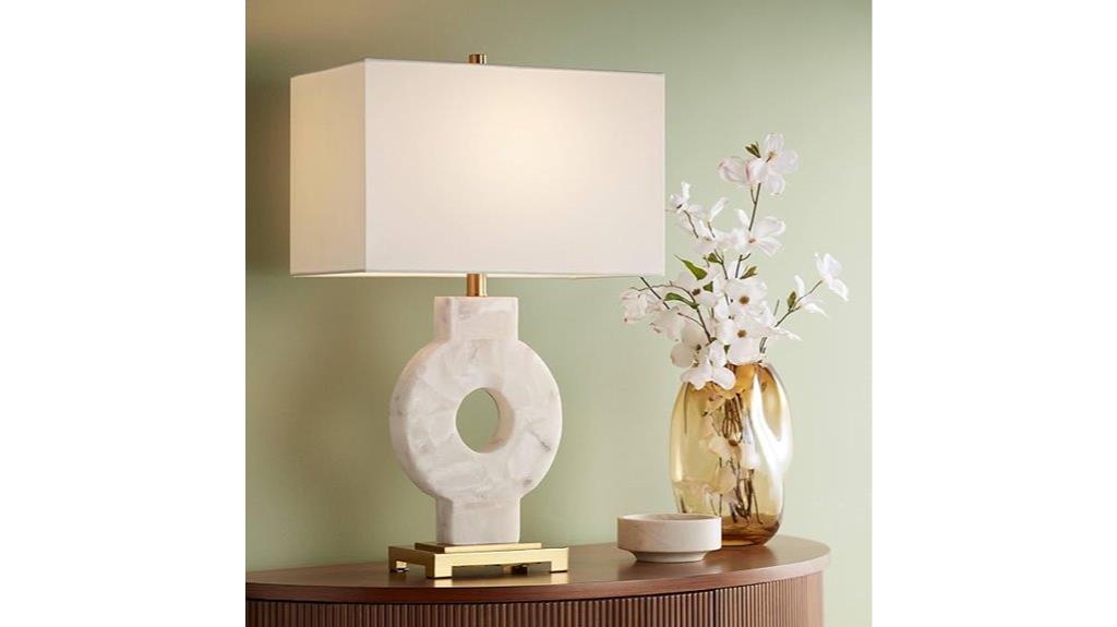 modern blue marble lamp