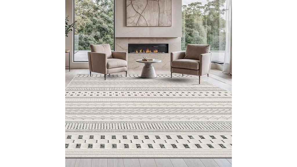 modern geometric rug