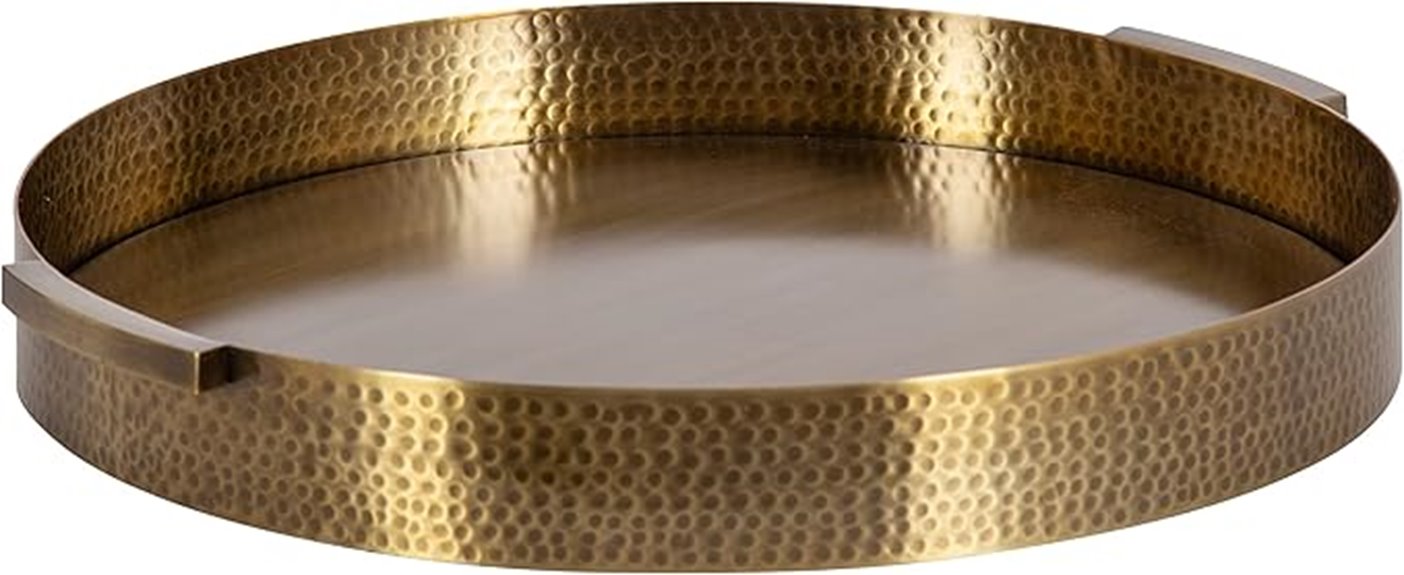 modern glam metal tray