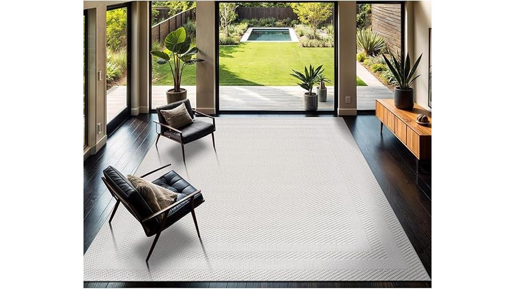 modern luxury bordered rug