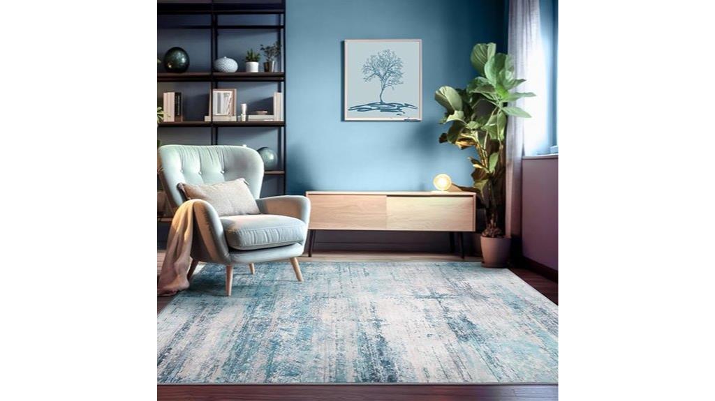 modern washable non slip rug