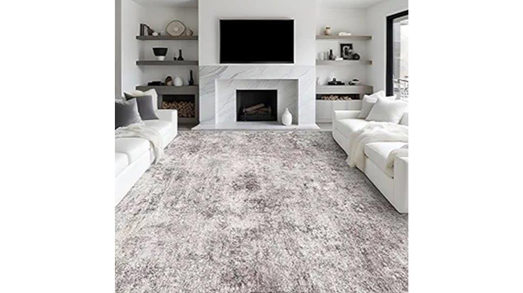 modern washable non slip rug